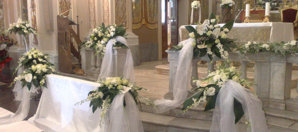 addobbi fiori per matrimonio